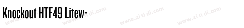 Knockout HTF49 Litew字体转换
